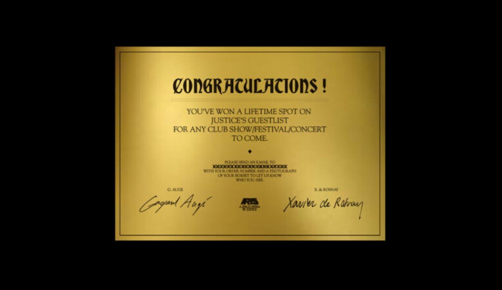 Illustration pour Tous les concerts de Justice seront gratuits à vie