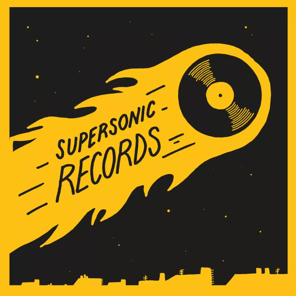 Illustration pour SupersonicRecords_FormatCarré_SansTexte