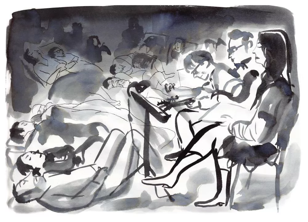 Illustration pour Siestes Acoustiques © Charles Berbérian (Francheville)