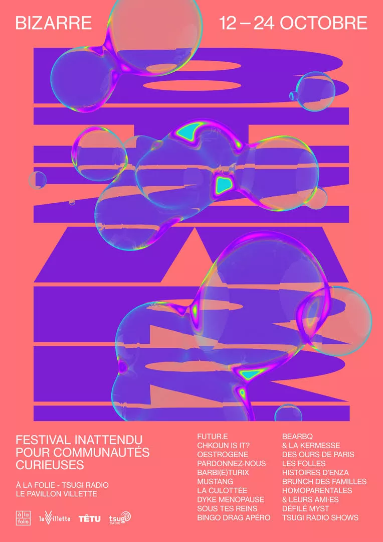 Illustration pour bizarre affiche