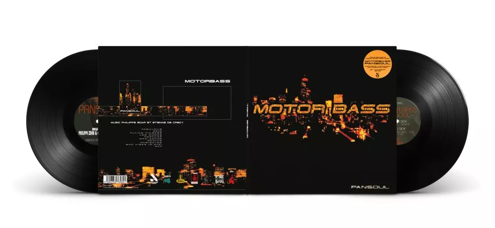 Illustration pour Motorbass &#8211; PANSOUL &#8211; Gatefold EXT &#8211; Mock Up_STICKER