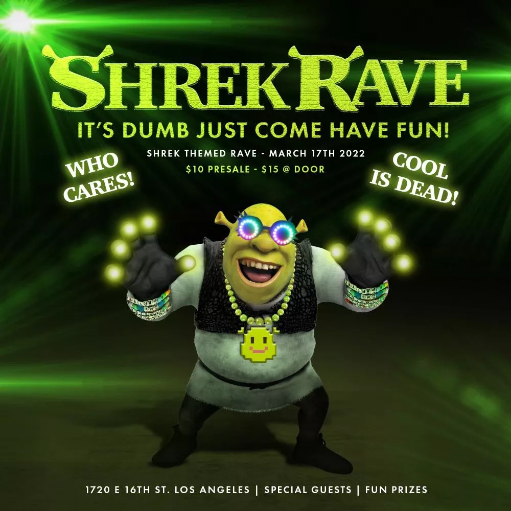 Illustration pour shrek rave