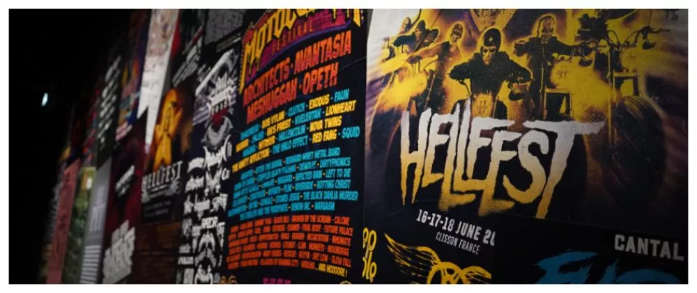 Affiches de festivals de métal © Radidja Cieslak