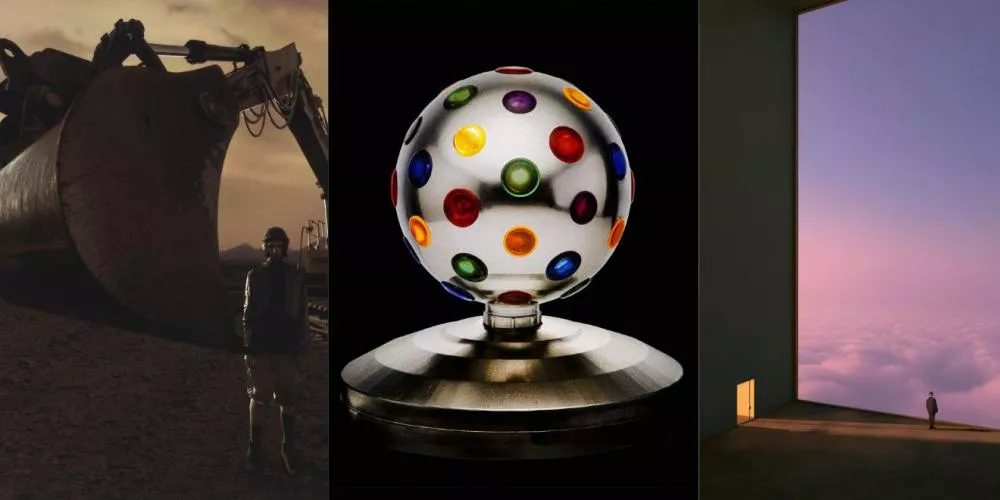 Pochette de "Bronze Claw Iso" de Iglooghost | Pochette de "CHOROPHOBIA" © Weval | Pochette de "Anemoia" © SG Lewis