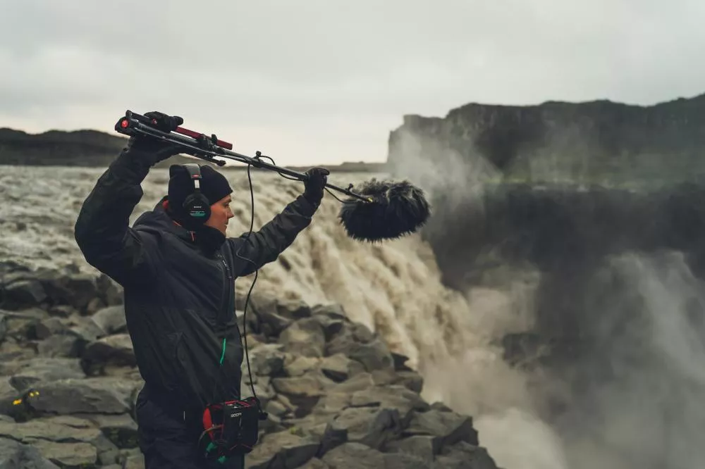 Marcel Gnauk, enregistreur de terrain en Islande © HerrOlli