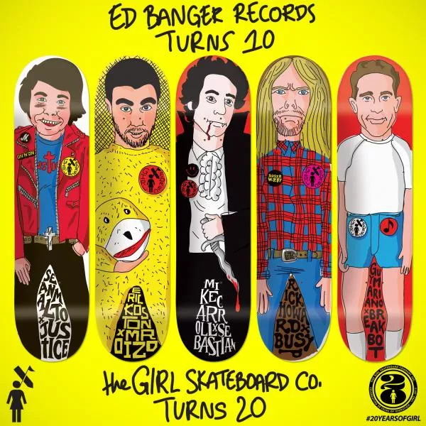 Illustration pour Concours Ed Banger x Girl&nbsp;: une board Mike Carroll x Sebastian à gagner !