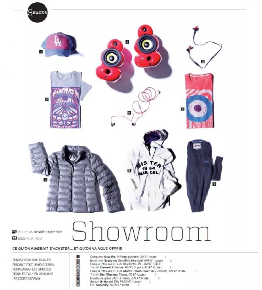 Illustration pour Concours shopping Tsugi 71&nbsp;: gagnez une casquette New Era, un pull Superdry, des casques intra-auriculaires…