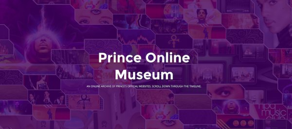 Illustration pour Le site internet de Prince est devenu un musée virtuel