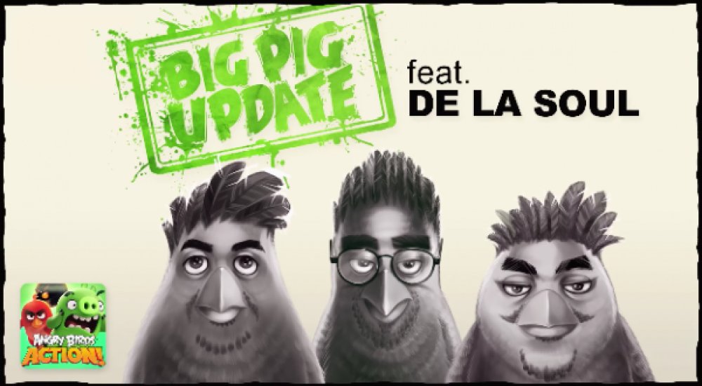 Illustration pour De La Soul a composé un titre pour le jeu Angry Birds