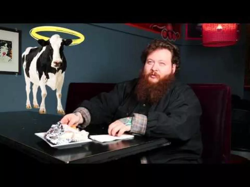 Illustration pour Action Bronson t&rsquo;apprend à manger avec une barbe