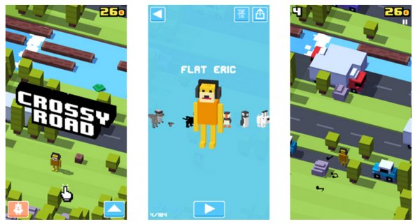 Illustration pour Crossy Road, le jeu mobile rétro version Mr.Oizo