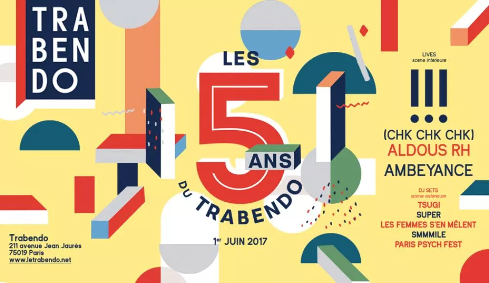 Illustration pour Le Trabendo fête ses 5 ans et invite !!! (Chk Chk Chk), Ambeyance et Aldous RH.