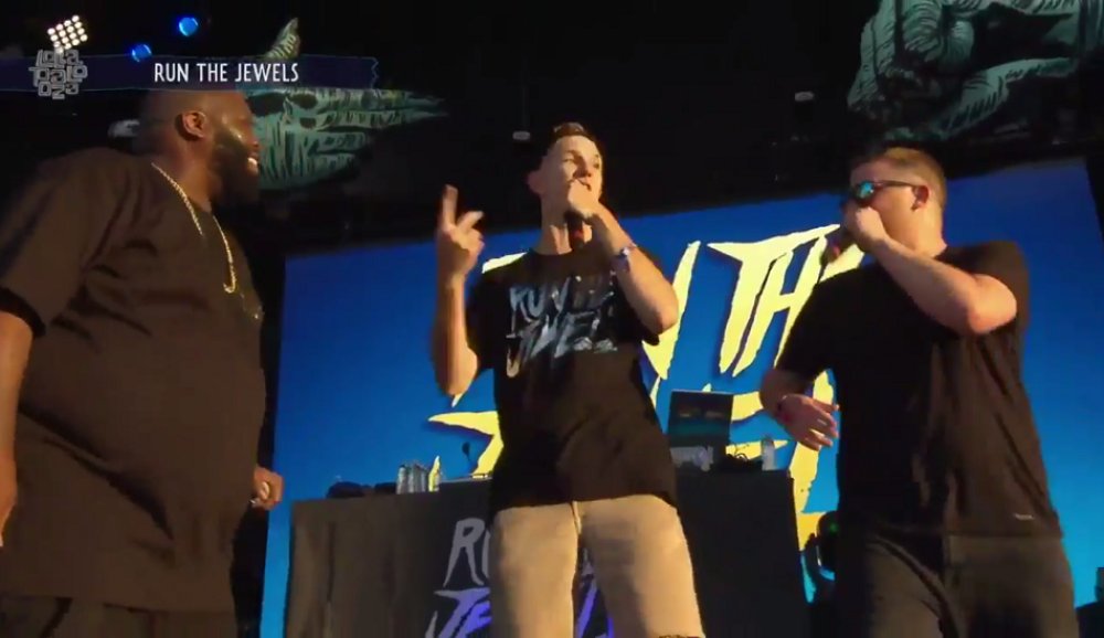 Illustration pour On a tous envie d&rsquo;être ce fan invité sur scène par Run The Jewels à Lollapalooza