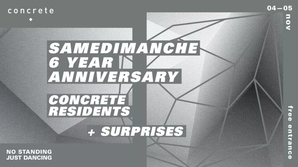Illustration pour Concrete fête ses 6 ans ce week-end et c&rsquo;est gratuit !