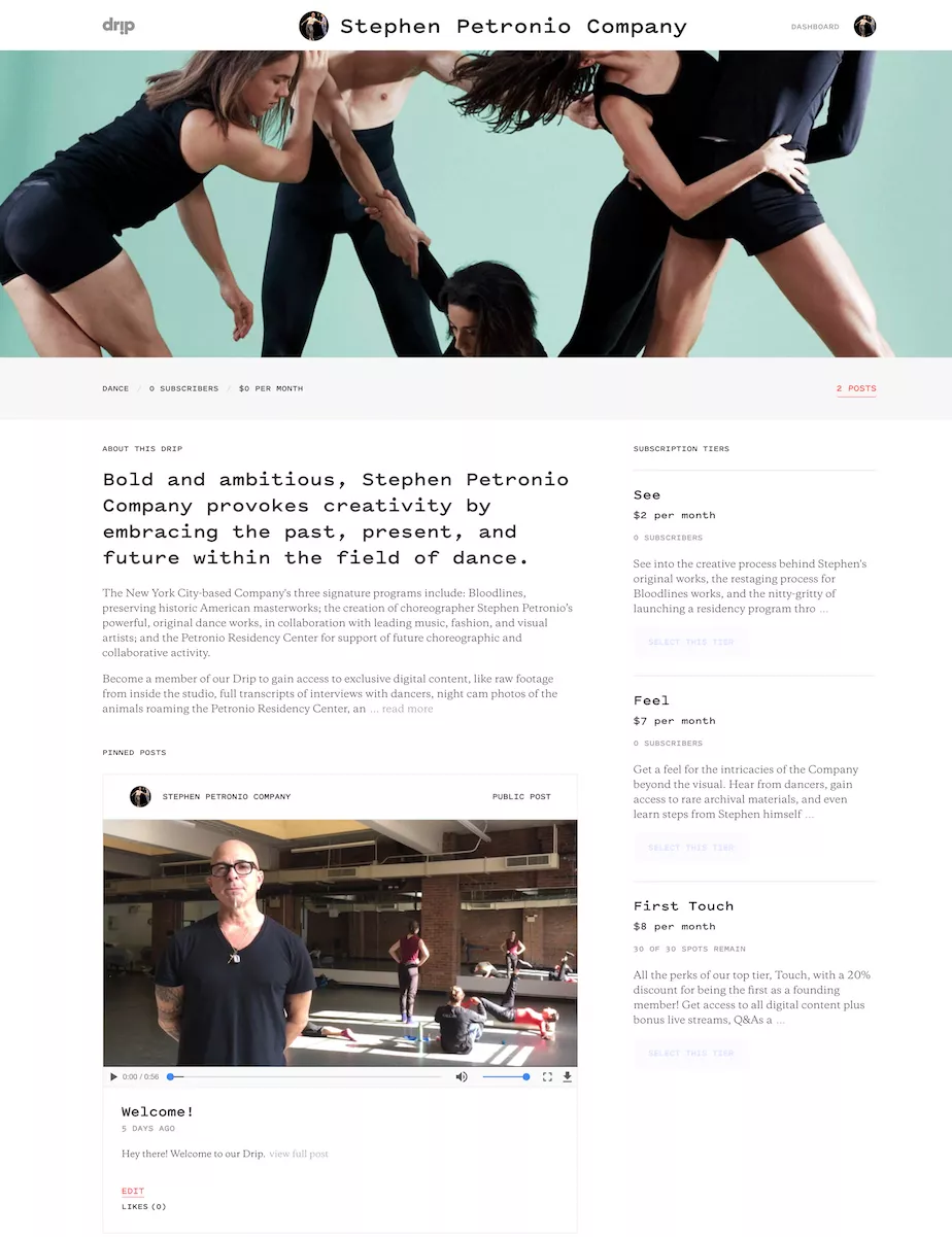 Illustration pour drip profil artiste