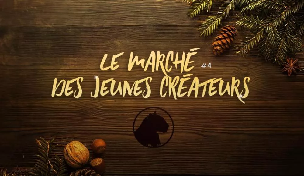 Illustration pour Un marché de Noël avec des jeunes créateurs par Animal Records & Kitchen