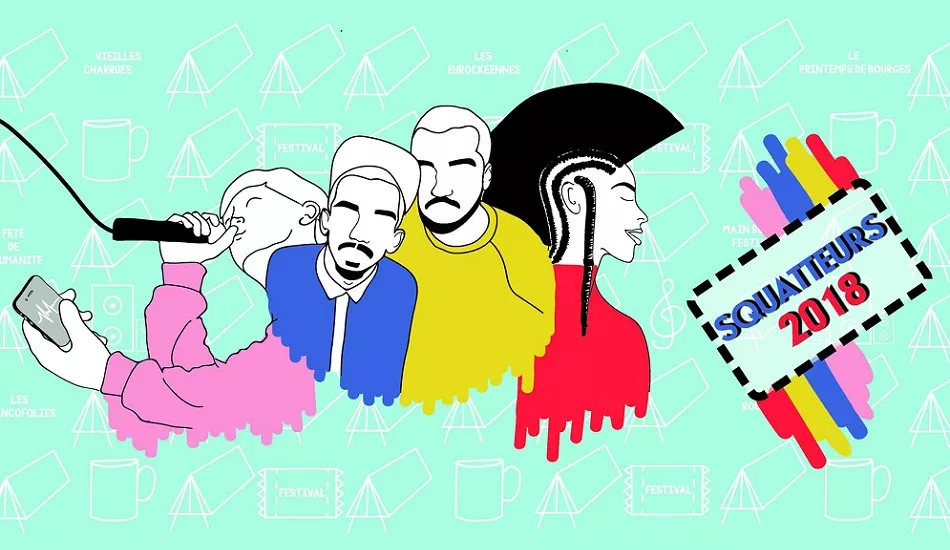 Illustration pour Squatteurs de festival&nbsp;: qui va-t&rsquo;on supporter partout cet été ?