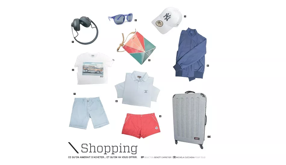 Illustration pour Concours shopping Tsugi 114&nbsp;: valise Eastpak, maillot de bain et bermuda à gagner !