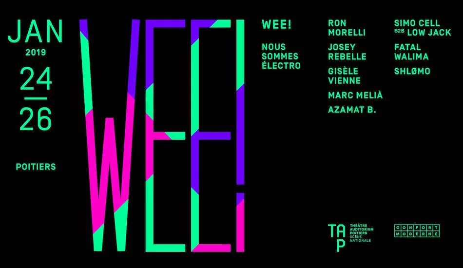 Illustration pour La programmation du WEE ! festival disponible&nbsp;: 3 jours de musiques électroniques à Poitiers