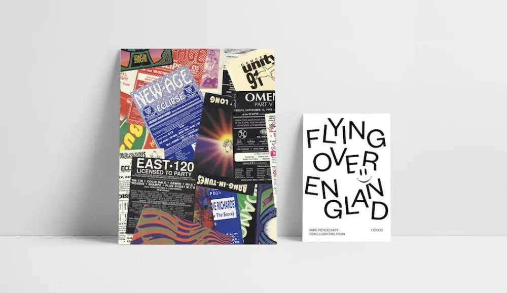 Illustration pour « Flying Over England »&nbsp;: le livre compilation des flyers de raves