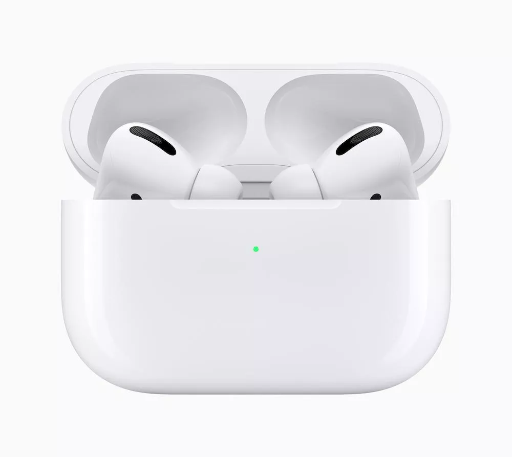Illustration pour Apple_AirPods-Pro_New-Design-Case-And-AirPods-Pro_102819