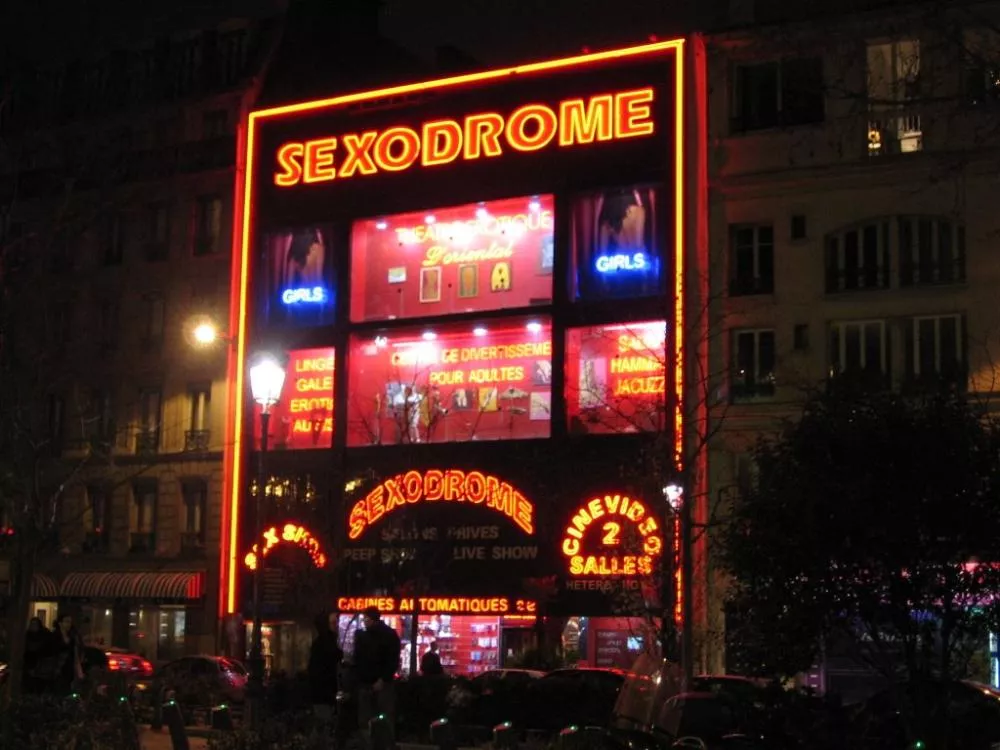 Illustration pour L&rsquo;artiste techno Mila Dietrich va jouer dans le plus grand sex shop de Pigalle