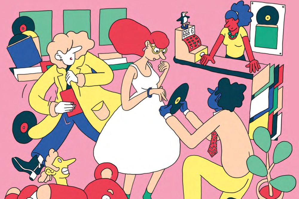 Illustration pour Perles de disquaires&nbsp;: les meilleures et pires histoires de comptoir