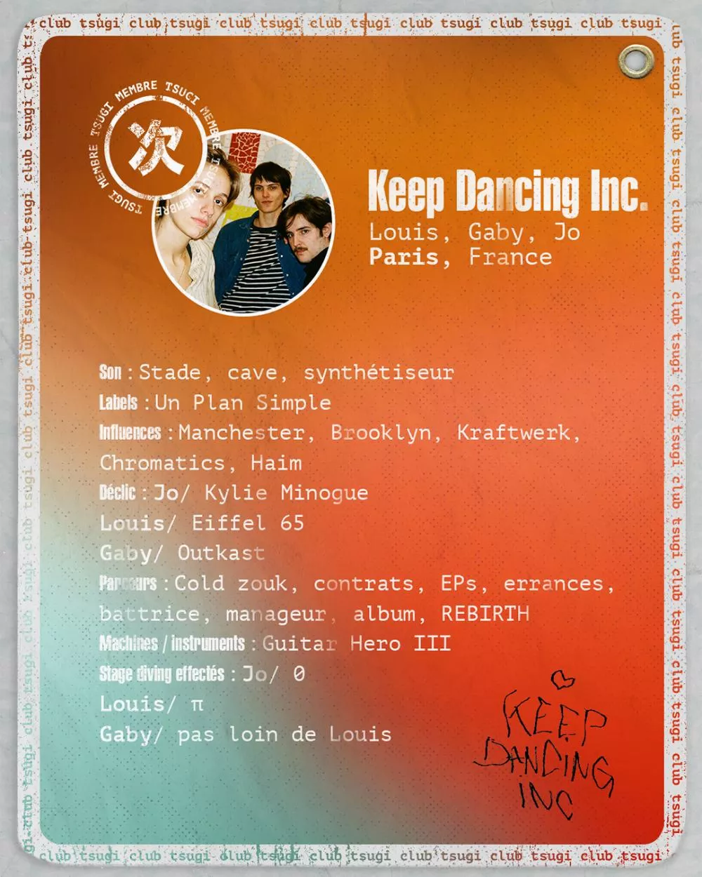 Illustration pour keep dancing inc