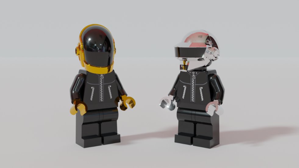 Illustration pour Mini lego daft punk