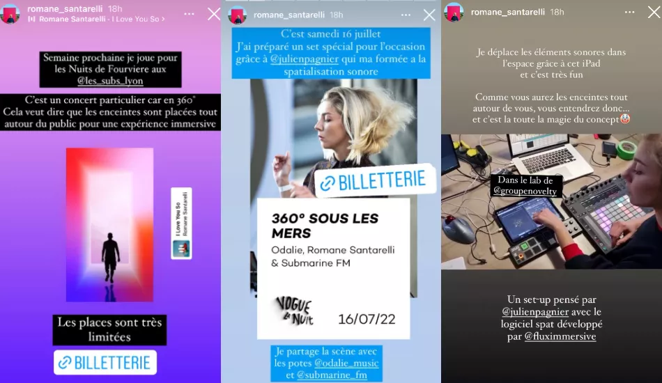 Romane Santarelli stories spatialisation