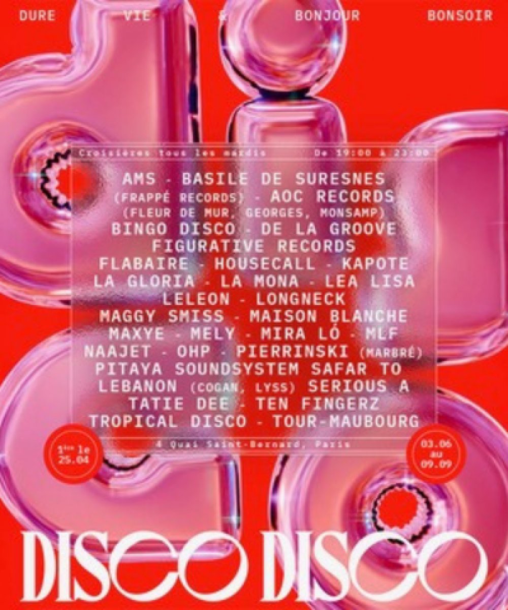 Illustration pour Disco Disco, croisières parisiennes tout l&rsquo;été