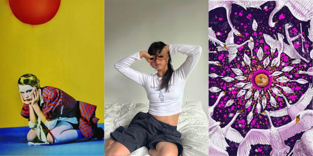 Pochette La Symphonie des éclairs (orchestral Odissey) © Zaho de Sagazan, Pohette Industry Plant © Miki, Pochette Small Talk © Equipe de Foot