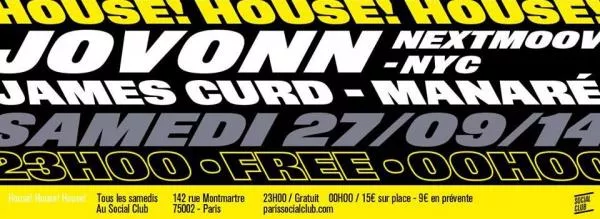 Illustration pour On était à la première de HOUSE! HOUSE! HOUSE! au Social Club