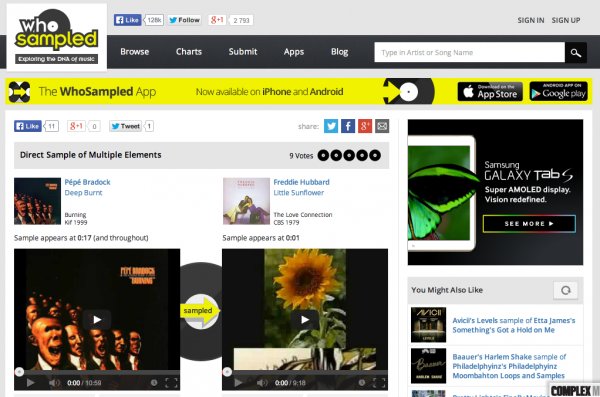 Illustration pour WhoSampled dépasse le million d’utilisateurs et s’exporte sur Android