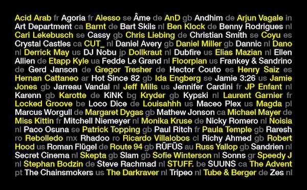 Illustration pour Encore plus de noms pour l’Amsterdam Dance Event !