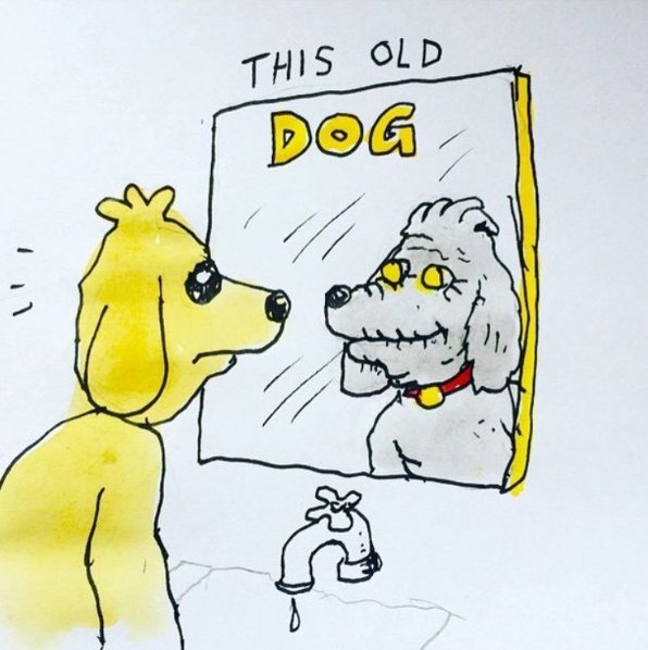 Illustration pour this-old-dog
