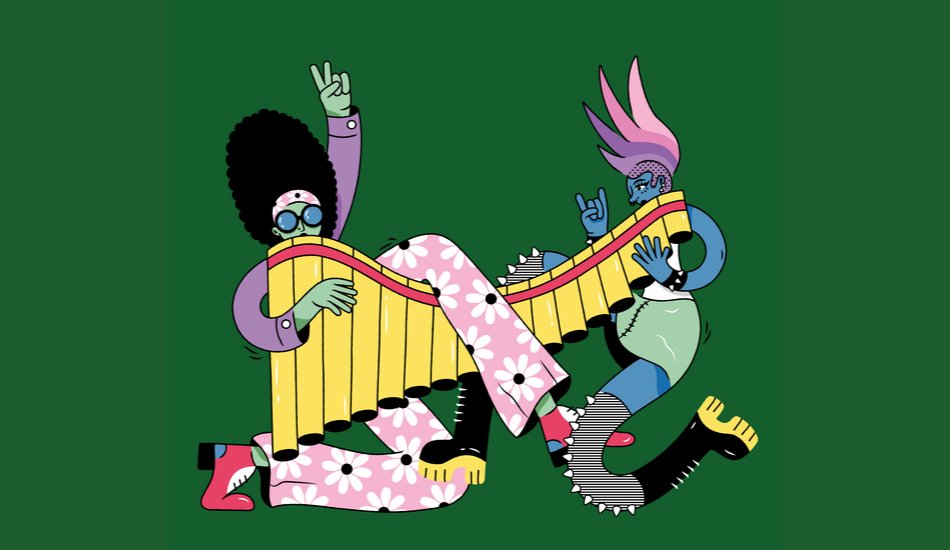 Illustration pour affiche greenroom