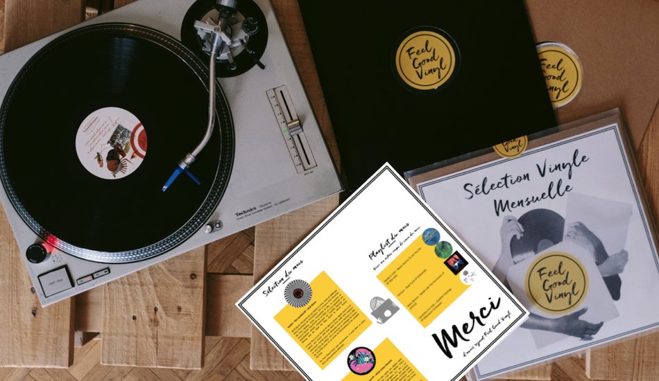 Illustration pour Feel Good Vinyl, l&rsquo;abonnement pour recevoir des vinyles directement chez soi