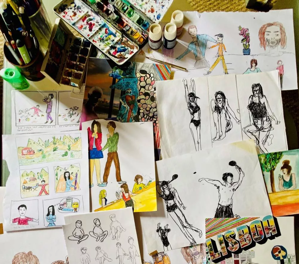 Illustration pour Dessin Marina Trench