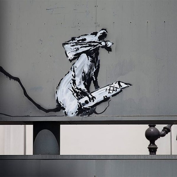 Illustration pour rat Banksy