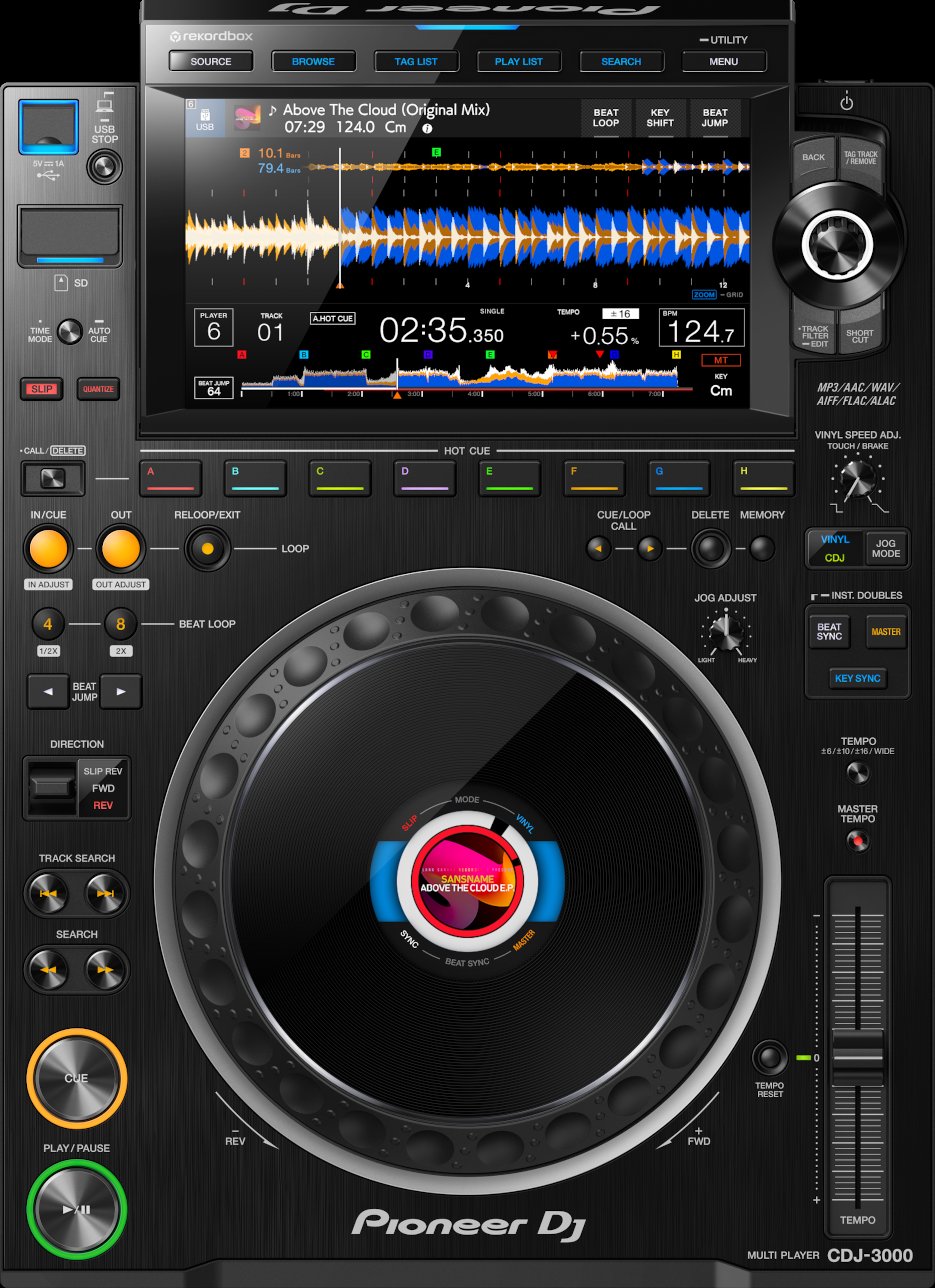 Illustration pour CDJ-3000-top-swf-pc