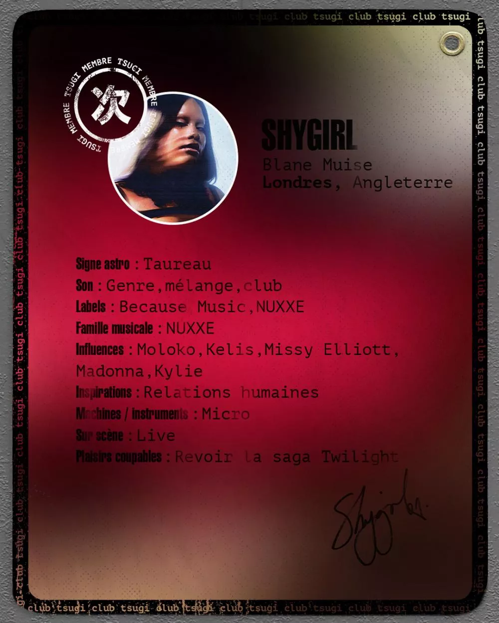 Illustration pour SHYGIRL