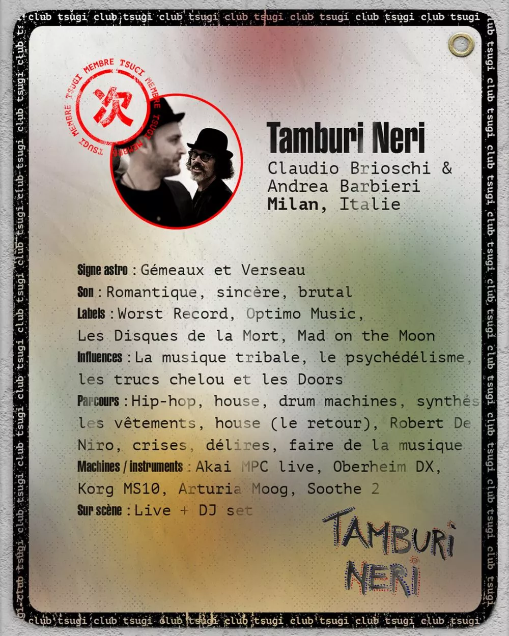 Illustration pour Tamburi Neri