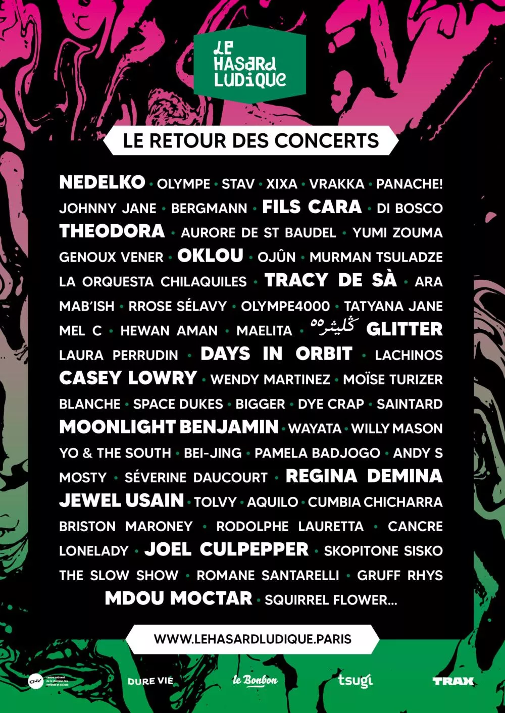 Illustration pour Affiche retour des concerts