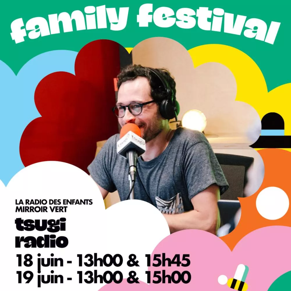 Illustration pour En direct du family Festival avec Bellastock et Joachim & Julie de la Fondation Louis Vuitton