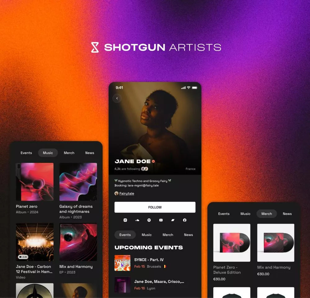 Artist page - Shotgun Artists