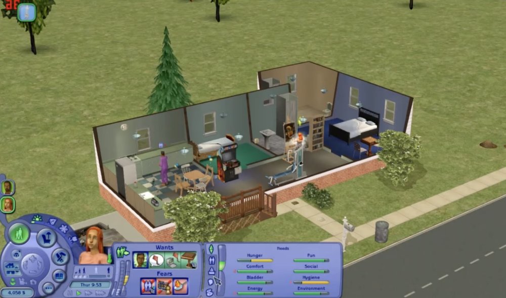 Capture d'écran YouTube d'une partie des Sims 2 Paulo Cassiano