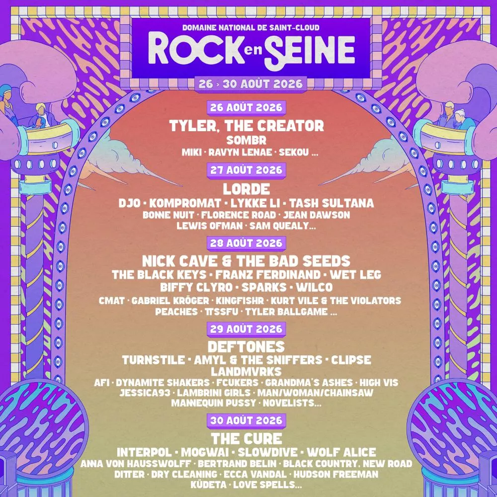 Programmation Rock en Seine 2026