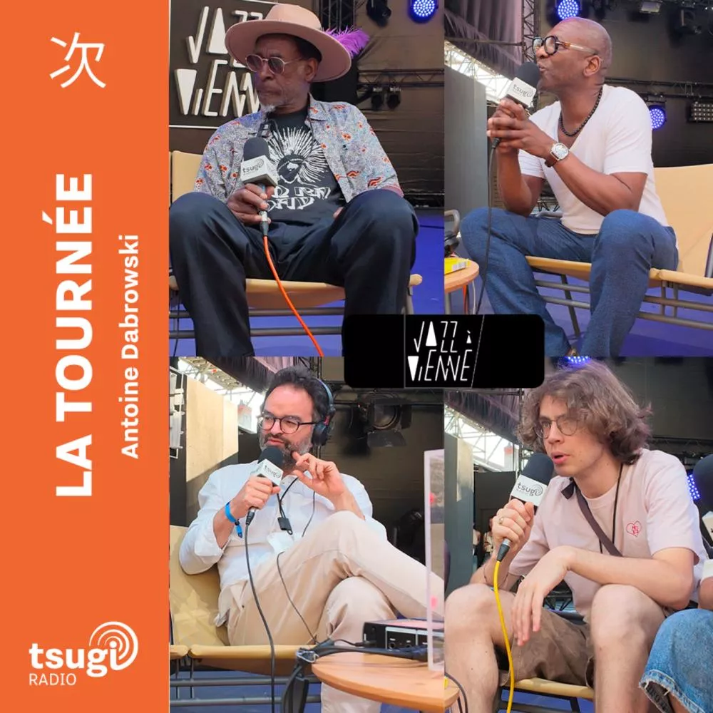 Illustration pour La Tournée · Jazz à Vienne avec Sun Ra Arkestra (Knoel Scott), Jean-Phi Dary, Sampling Is Beautiful, Verb et Guillaume Anger