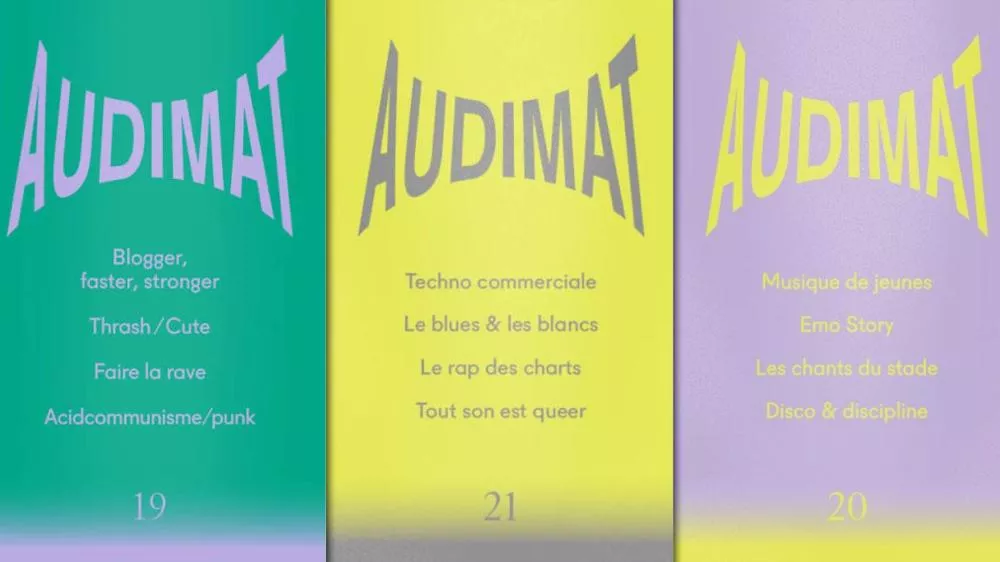 Les premières de couvertures de la revue Audimat © Audimat